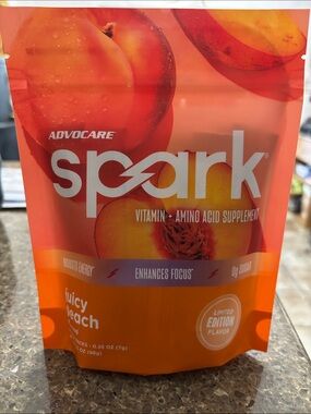 AdvoCare Spark Juicy Peach Vitamin + Amino Acid Supplement
